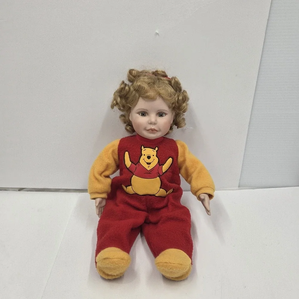 Lot 4 Ashton Drake Disney Porcelain Dolls Cindy McClure Winnie The Pooh 18